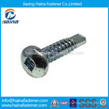 Pan Head Square # 2 Point Self Drilling Screws In Zinc Plated